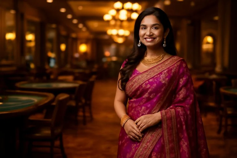 krikya নারী ব্যবহারকারীর হাতে অ্যাপ ইন্টারফেস